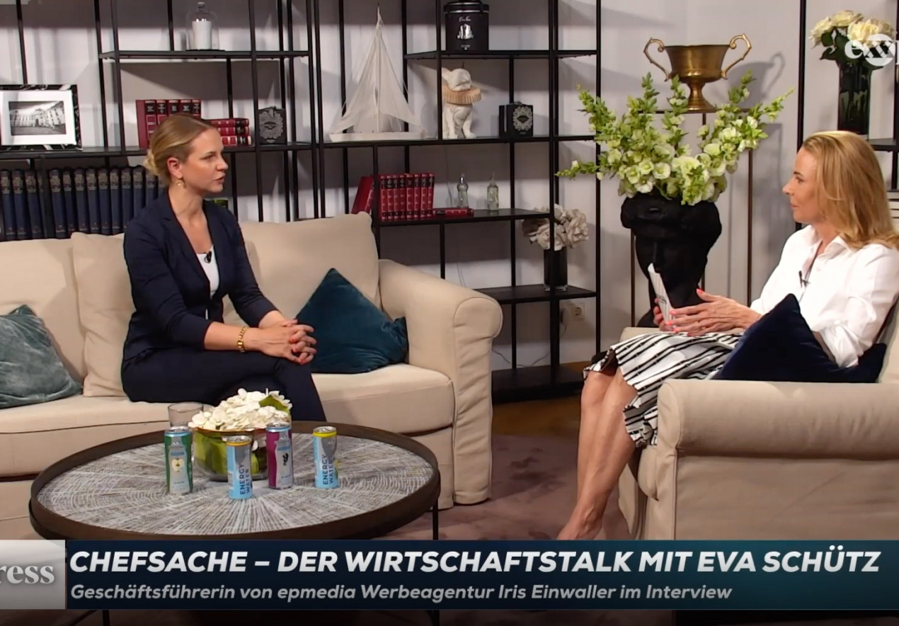 “Chefsache”: Iris Einwaller bei Eva Schütz – auf eXXpressTV! | Exxpress